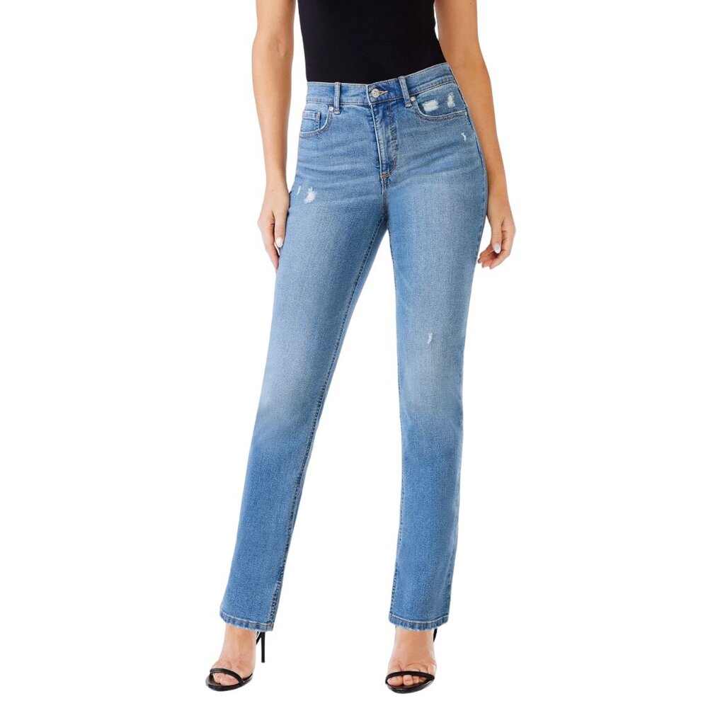 Sofia Jeans Womens Eden Size 24W Slim Straight Super High Rise Classic 90s Jeans
